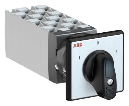 ABB, 6PST 3 Position 60° Rotary Switch, 400 V, 25 A, Handle Actuator