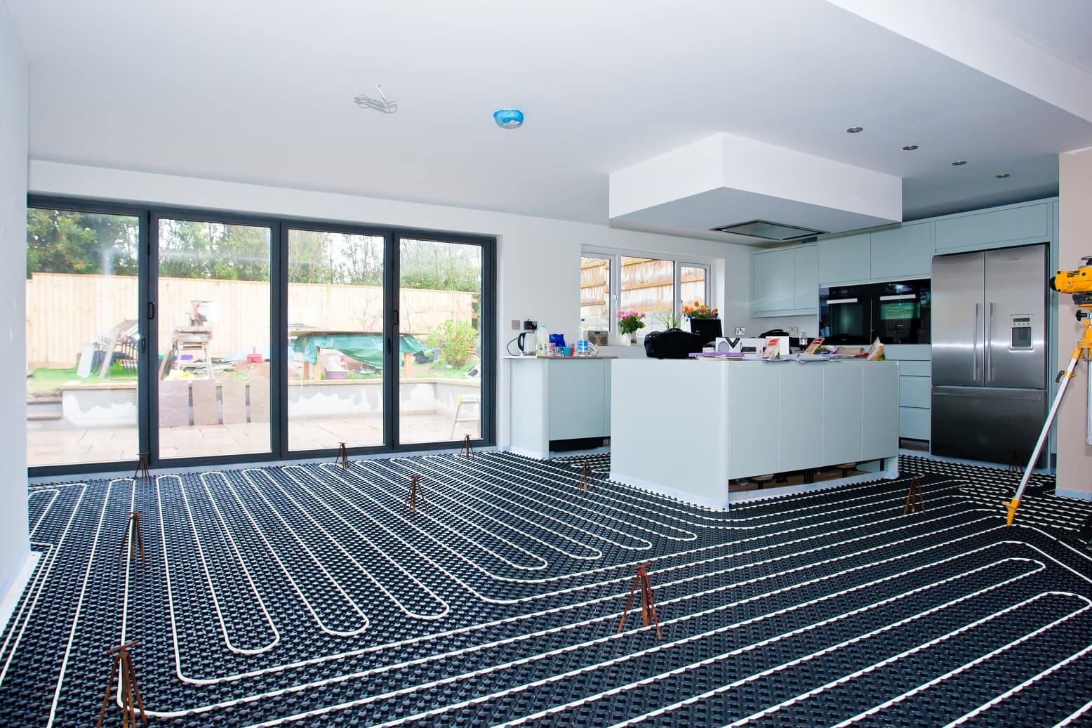 in-floor heating